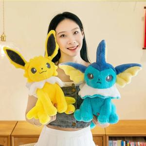 Vaporeon Jolteon 대형 봉제 장난감, 아쿠아리 인형, 귀여운 장식, 봉제 베개, 포켓몬 어린이 선물