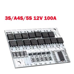 리튬 이온 배터리 충전기 보호 회로 기판, 드릴 모터 모듈용 PCB BMS, 3S A4S 5S BMS, 100A, 12V, 21V, 18650