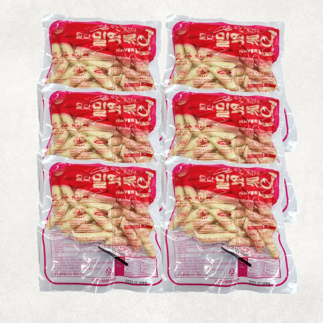 [오분떡볶이] 생건조 떡볶이 밀떡 320g (넉넉2-3인분) x5팩 쿠팡베스트상품