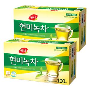 동서식품 현미녹차 100T X 2개 (보리차/둥굴레/메밀차/루이보스/캐모마일)