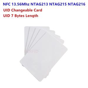 Ntag215 Ntag213 Ntag216 스마트 카드용 NFC 태그, UID 변경 가능, 복제 복제 백업, 13.56Mhz