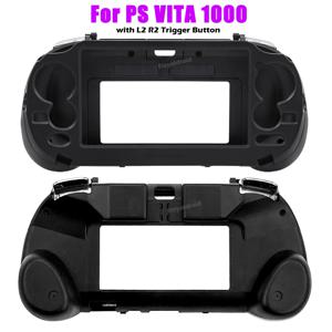 PS VITA 1000/PSV1000/PS Vita1000 용 교체 핸드 그립 조이패드 스탠드 케이스, L2 R2 트리거 버튼 포함, 게임 액세서리, 블랙