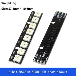 RGB 풀 LED 램프 패널 모듈, 레인보우 LED 정밀, Arduino 8 채널 조명용, 8*1 비트, WS2812 WS 2811 5050, 5V, WS2812B