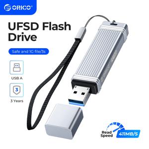 ORICO-UFSD 메탈 플래시 USB 플래시 드라이브, 405mb, s 펜 드라이브, 512GB, 256GB, 128GB, 64GB, USB 스틱, c타입 펜 드라이브, 메모리 스틱, U 디스크