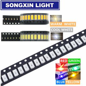 SMD LED 다이오드 5730 5630 다이오드 5730 SMD LED 다이오드 키트, 그린 레드 웜 화이트 아이스 블루 옐로우 핑크 퍼플-UV 오렌지, 100 개/로트