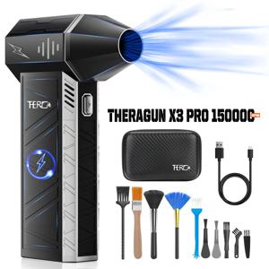 자동차 건조기 / PC / 가정용-산업용 덕트 송풍기 용 THERAGUN X3PRO 미니 휴대용 터보 제트 팬-150000RPM 강력한 압축 공기 더스터