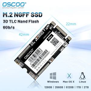 OSCOO 노트북 데스크탑 씽크패드용 하드 드라이브, M.2 SSD, SATAIII, 128GB, 256GB, 512 GB 디스크, HDD 2242, NGFF M2, SATA 1TB, 2TB, 120GB, 240GB