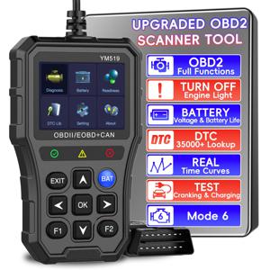 전문 OBD2 스캐너 진단 도구, 모든 CAN OBDII 차량용, 엔진 라이트 차량 코드 리더, 자동차 오류 코드 스캐너