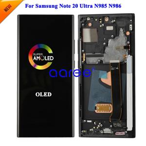 6.67 인치 OLED LCD, 삼성 노트 20 울트라, 삼성 노트 20 울트라 N985 디스플레이, LCD 스크린 터치 디지타이저 어셈블리