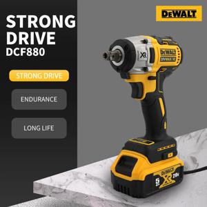 DEWALT 리튬 배터리 브러시리스 임팩트 렌치, 탈착식 타이어, 높은 토크, 고속, 강력한 분해 도구, DCF880, 20V