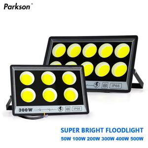 고휘도 LED 투광 조명, 220V 50W 100W 200W 300W 500W IP65 방수 LED 야외 투광 조명, 정원 조명 가로등