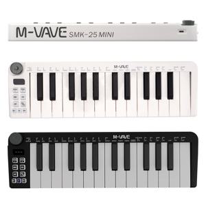 M-VAVE SMK-25mini MIDI 키보드, 충전식 USB 키보드, 25 키 MIDI 컨트롤, 25 속도 민감 키