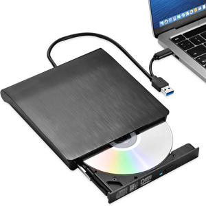 외장 드라이브 USB 3.0 및 USB-C 외장 CD/DVD 드라이브, Mac 및 MacBook용 휴대용 및 프리미엄, ROM +/- RW 지원, 2in 1