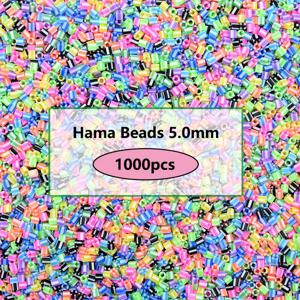 Hama 비즈 퍼즐 교육 장난감, Juguetes 3D 퍼즐, Perler 비즈 퓨즈 비즈, 어린이를 위한 새로운 색상, 팩 당 1000 개, 5mm