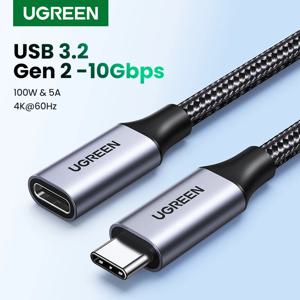 Ugreen USB C 연장 케이블 유형 C Extender 코드 USB-C Thunderbolt 3 샤오미 닌텐도 스위치 USB 3.1 USB 연장 케이블