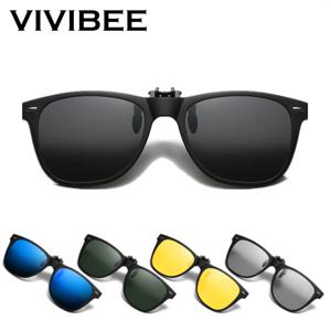 VIVIBEE 남성 광변색 편광 렌즈 플립 업 클립, 선글라스 클립, 여성 운전 선글라스, 2024 트렌드 제품