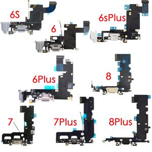 충전 포트 USB 도크 플렉스 케이블, 마이크 및 신호 안테나 교체, 아이폰 6 6 플러스 6s 6s 플러스 7 7 플러스 8 플러스