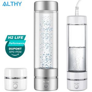 H2Life 성능 분자 수소수 발생기 병, DuPont SPE + PEM 듀얼 챔버 이온화 장치, H2 흡입 장치