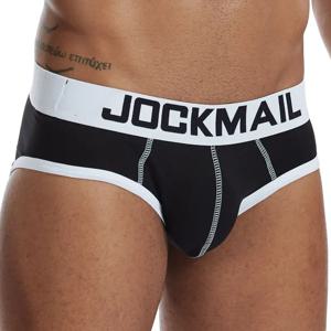 JOCKMAIL 여름 남성 속옷, 섹시한 남성 브리프, 조크스트랩, 칼존실로 옴브레 슬립, 코튼 비키니, 게이 속바지