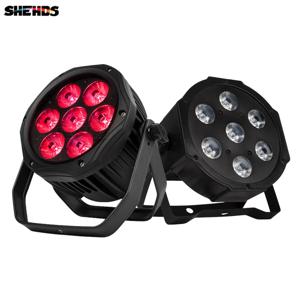 SHEHDS 알루미늄 IP65 방수 7x18W, 7x12W, RGBW, RGBW + UV LED 파 조명, DMX 제어, DJ 클럽 무대 파티 디스코, 최고 판매