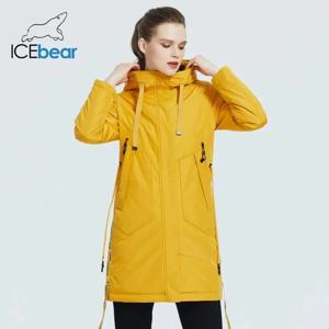 ICEbear 2023 여성용 가을 재킷, 여성 코트, 후드 캐쥬얼 웨어, 고급 파카 브랜드 의류, GWC20035I