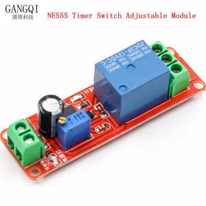 타이머 스위치 조절식 모듈 시간 지연 릴레이 모듈, NE555, DC 12V 지연 릴레이 실드 0-10S, 1 개
