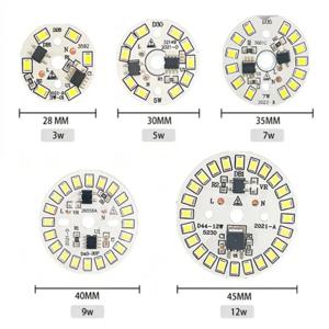 PaaMaa LED 전구 패치 램프 SMD 플레이트, 전구 조명용 원형 모듈 광원 플레이트, LED 다운라이트 칩 스포트라이트, AC 220V