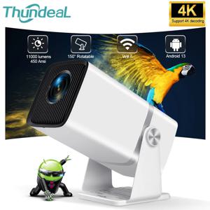 ThundeaL 4K 풀 HD 프로젝터, FHD TD80W, 안드로이드 와이파이, 3D 홈 시어터 TD80, 휴대용 빔 미니 프로젝터, 회의 3D 비디오, PK HY320