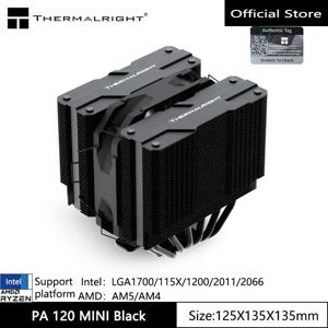 Thermalright 피어리스 어쌔신 120 미니 컴퓨터 섀시 라디에이터, 6 열 파이프, 더블 타워 지지대, LGA1700, 115X, AM5, AM4