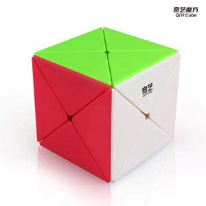 QiYi Dino 큐브 3X3 매직 스피드 큐브 Qiyi X 큐브, 스티커리스 전문 퍼즐 피젯 장난감, 어린이 선물