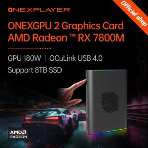 OneXPlayer EGPU 그래픽 카드, AMD Radeon RX 7800M 독 확장, 12G GDDR6 GPU, 180W OCuLink USB 4.0 PCIE 8TB SSD, ONEXGPU 2