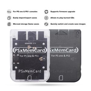 Bitfunx Psxmemcard PS1 메모리 카드, 소니 플레이스테이션 1 PS One 콘솔용, 게임 데이터 저장