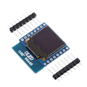 Wemos 64X48 IIC I2C LCD OLED LED 디스플레이 실드, Arduino 호환 D1 미니 SSD1306, 0.66 인치