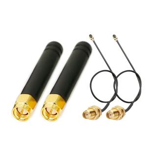 2 PCS GSM 868Mhz 915MHz LoRa 안테나 3DBI, U.FL I-P-E-X-1-Lora 보드 용 SMA 커넥터 ESP32 Lora32u4 II WiFi Lora32 15cm