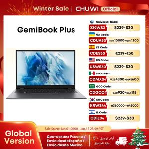 CHUWI GemiBook Plus 노트북, 15.6 인치 인텔 N100 그래픽, 12 세대 1920x1080P, 16GB RAM, 512GB SSD, 냉각 선풍기, 윈도우 11