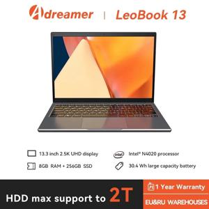 Adreamer 13.3인치 노트북 Intel Celeron N4020 8GB RAM 1T SSD Windows 10 컴퓨터 사무실 학교 노트북 PC