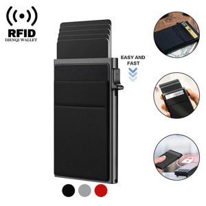 Rfid 남성용 얇은 슬림 미니 미니멀리스트 지갑, 럭셔리 금속 은행 ID 카드 홀더 케이스, 신용카드 홀더 선택