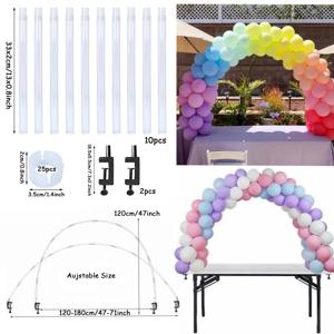 조절식 테이블 풍선 아치 스탠드 거치대 지지대 풍선 활, 생일 웨딩 파티 베이비 샤워 장식 풍선 베이스, 1 세트
