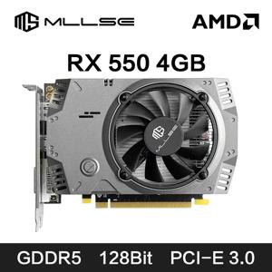 MLLSE AMD RX 550 4GB 그래픽 카드 GDDR5 128Bit DVI HDMI DP PCI-E 3.0 Radeon GPU Rx 550 게임 비디오 카드 Placa De Video