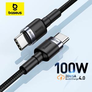 Baseus USB C 타입-USB C 케이블, 아이폰 15, 100W, 5A PD 고속 충전 충전기 코드, 맥북, 샤오미, 삼성용