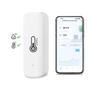 Tuya WiFi 온도 및 습도 센서 스마트 홈 온도계 습도계 APP 원격 제어 알람 Alexa Google 홈과 함께 작동