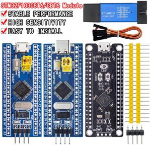 최소 시스템 개발 보드, STM32F103C8T6, CH32F103C8T6, ARM STM32, STM32F401, STM32F411 + ST-LINK V2 다운로드 프로그래머