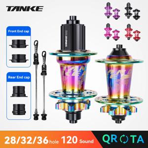 TANKE 120 클릭 허브, 6 베어링 MTB 허브, 전면 후면 28 32 36 홀, 디스크 브레이크, 산악 자전거 허브, 7 8 9 10 11 12 속도 자전거 부품