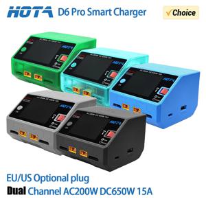 HOTA D6 Pro AC 200W DC 650W 15A 2X325W 2X15 충전기, NiZn, Nicd, NiMH 배터리용 무선 충전, RC 드론 예비