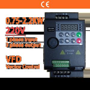 220V 0.75KW/1.5KW/2.2KW 1HP/2HP/3HP 경제적 미니 VFD 가변 주파수 인버터 모터 속도 제어 인버터