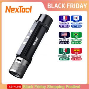 Nextool 야외 6 in 1 줌 손전등 다기능 휴대용 사운드 라이트 알람, 1000lm 방수, 2600mAh LED 손전등 토치