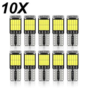 ASLENT-10x W5W T10 Led 전구, Canbus 4014 26SMD 6000K 168 194 Led 5w5 자동차 인테리어 돔 독서 번호판 조명 신호 램프