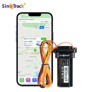 SinoTrack 미니 방수 GPS 트래커 ST-901, 4 핀 케이블, 릴레이 포함, 리모컨 내장 배터리, 자동차 오토바이 차량용