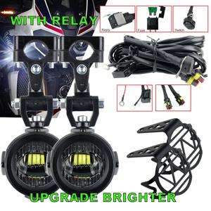 업그레이드 밝은 LED 조명, BMW R1200GS F800GS F700GS F650 K1600 오토바이 안개등 보조 조명, 40W 6000K