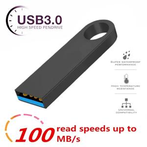 고속 금속 방수 블랙 펜 드라이브, USB 3.0 플래시 드라이브, 메모리 스틱, PC용 USB 메모리 스토리지, 128GB, 64GB